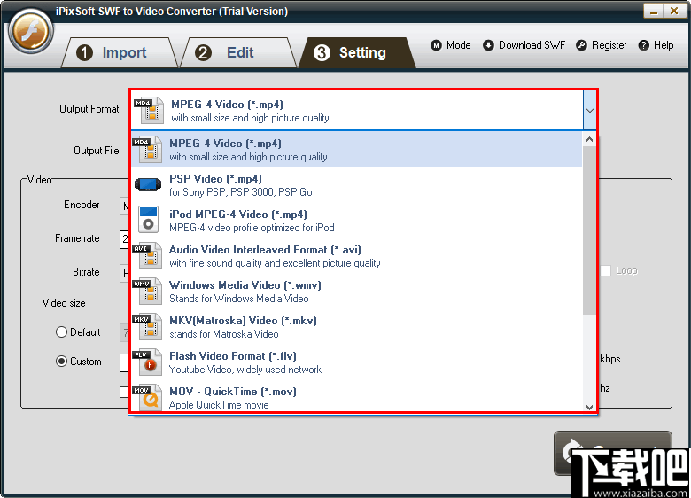 iPixSoft SWF to Video Converter(视频转换软件)