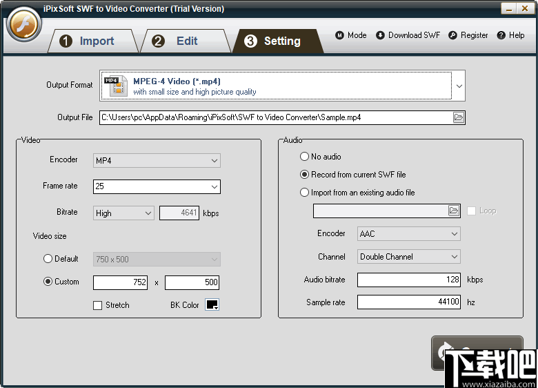 iPixSoft SWF to Video Converter(视频转换软件)