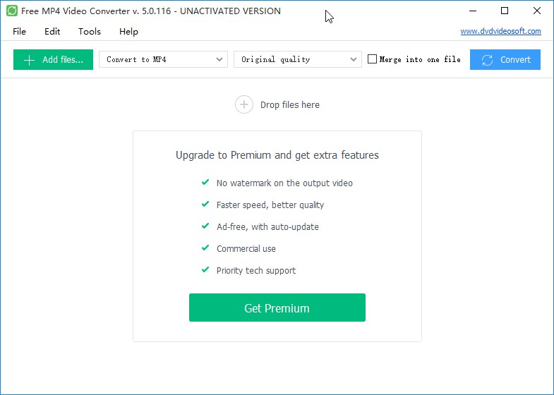 Free MP4 Video Converter设置中文的方法