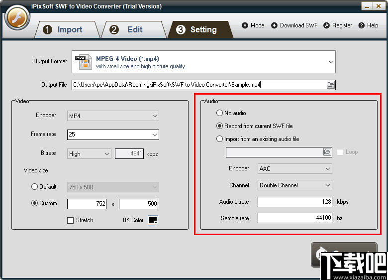 iPixSoft SWF to Video Converter(视频转换软件)