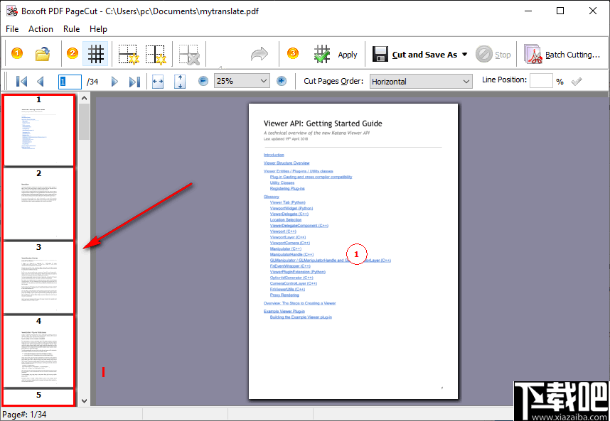 Boxoft PDF PageCut(PDF分割工具)