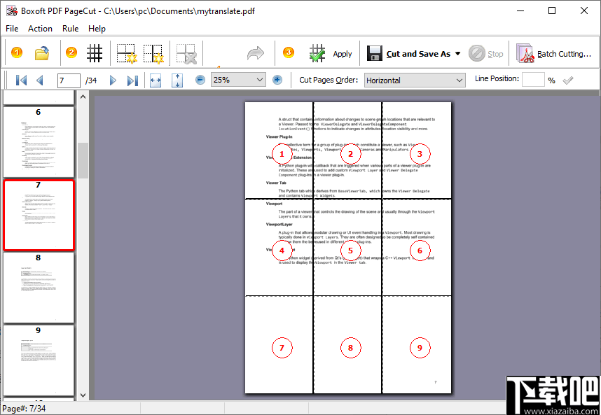 Boxoft PDF PageCut(PDF分割工具)