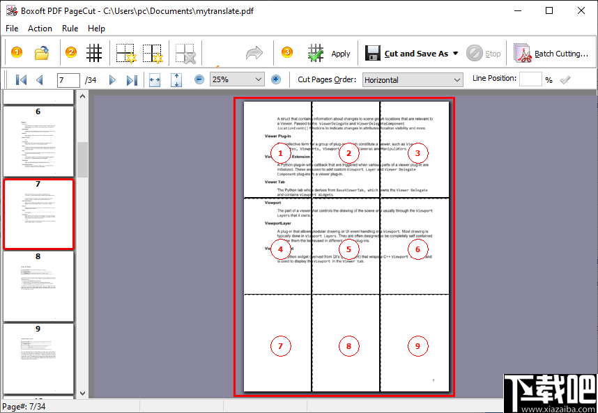 Boxoft PDF PageCut(PDF分割工具)