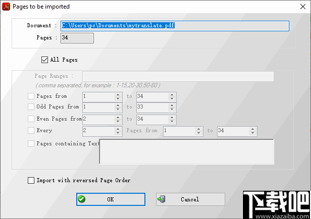 Free PDF Splitter Merger 4dots(PDF分割合并软件)