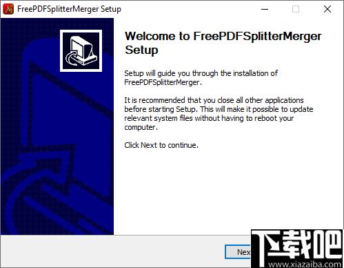 Free PDF Splitter Merger 4dots(PDF分割合并软件)