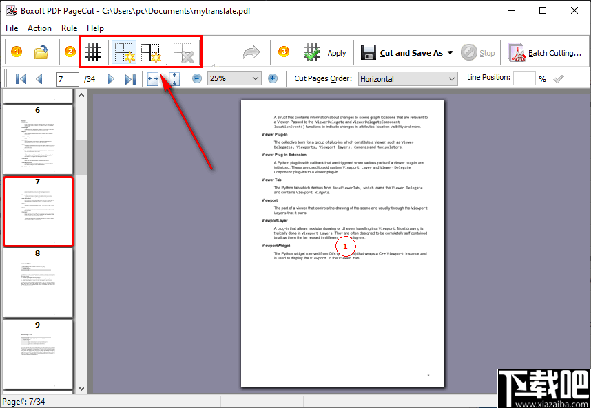 Boxoft PDF PageCut(PDF分割工具)