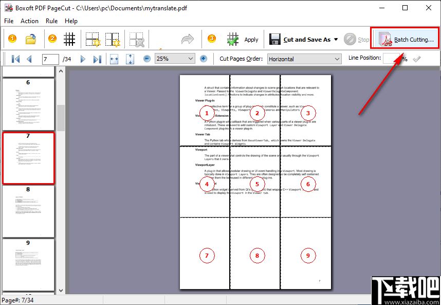 Boxoft PDF PageCut(PDF分割工具)