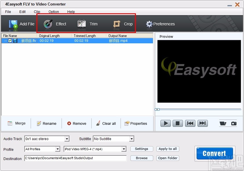 4Easysoft FLV to Video Converter(flv视频格式转换器)