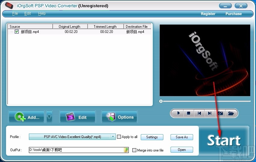 iOrgSoft PSP Video Converter(PSP视频格式转换器)