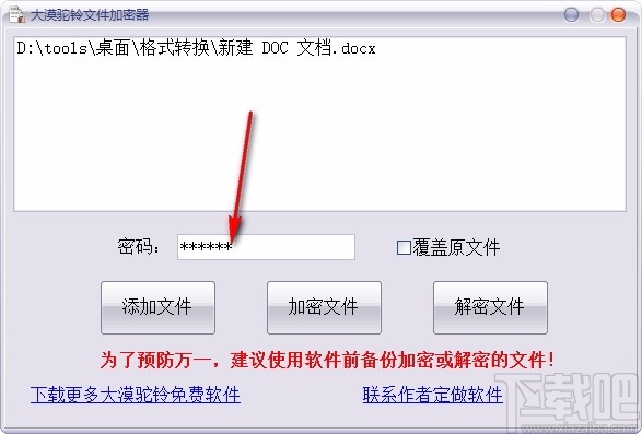 大漠驼铃文件加密器