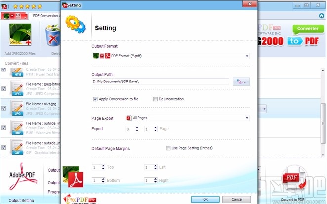 FoxPDF JPEG2000 to PDF Converter(JPEG2000转换成PDF转换器)