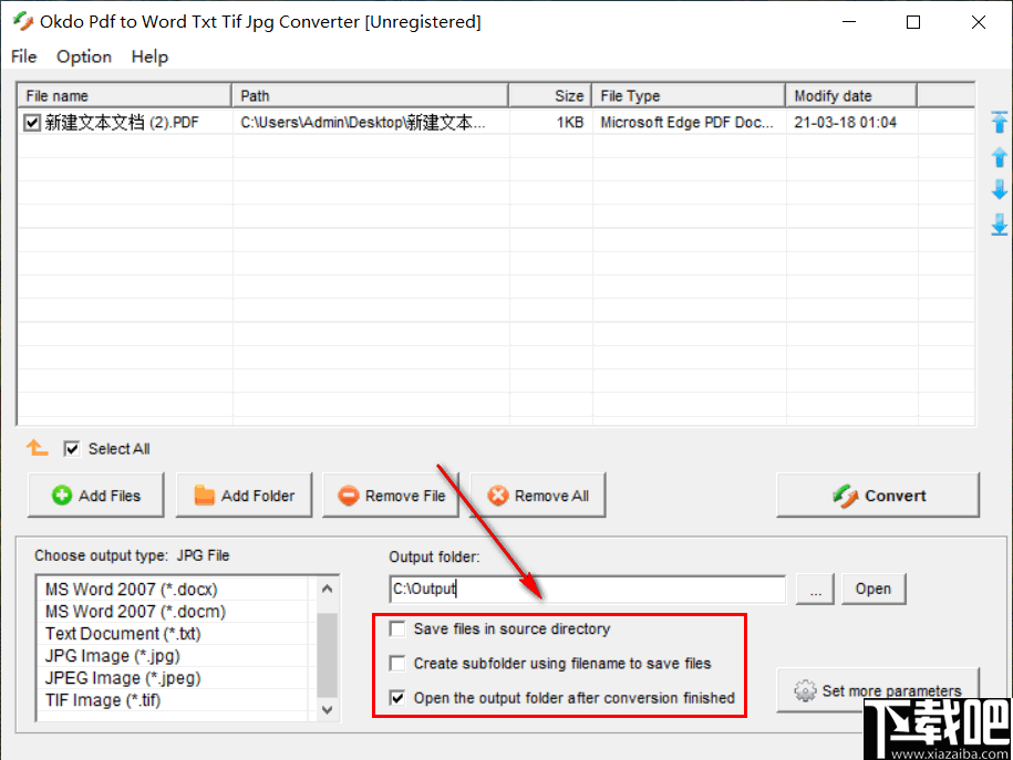 Okdo pdf to Word Txt Tif Jpg Converter(PDF转Word Txt Tif Jpg软件)