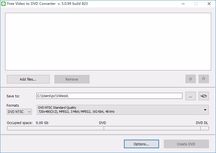 Free Video to DVD Converter设置中文的方法
