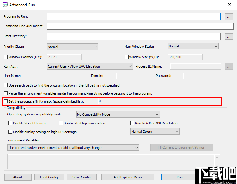 Advanced Run(程序优先级调整工具)