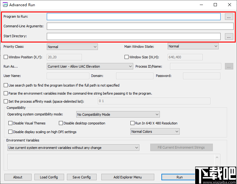 Advanced Run(程序优先级调整工具)