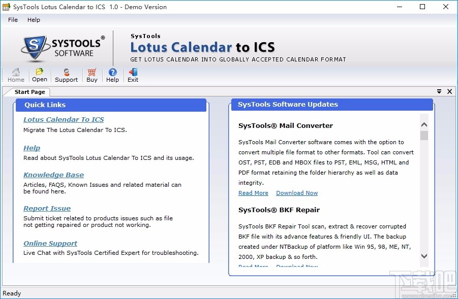 SysTools Lotus Notes Calendar To ICS(NSF转ICS工具)