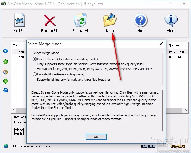 AimOne Video Joiner(视频合并软件)