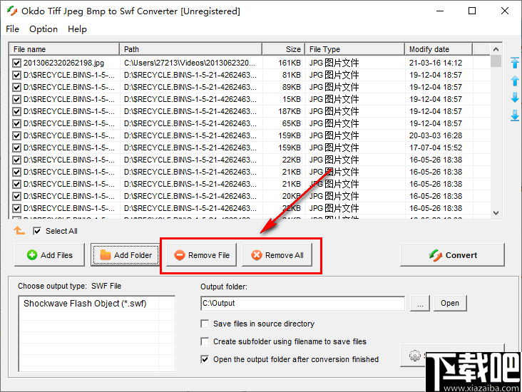 Okdo Tiff Jpeg Bmp to Swf Converter(图片转swf转换器)