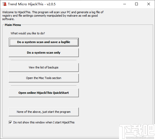 Trend Micro HijackThis(浏览器劫持修复工具)