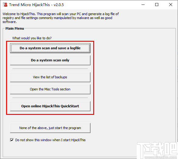 Trend Micro HijackThis(浏览器劫持修复工具)