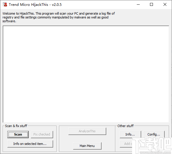 Trend Micro HijackThis(浏览器劫持修复工具)