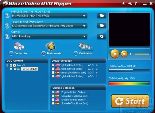 BlazeVideo DVD Ripper(DVD开膛手)