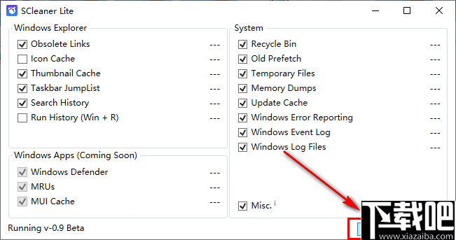 SCleaner Lite(一键式系统清洁器)