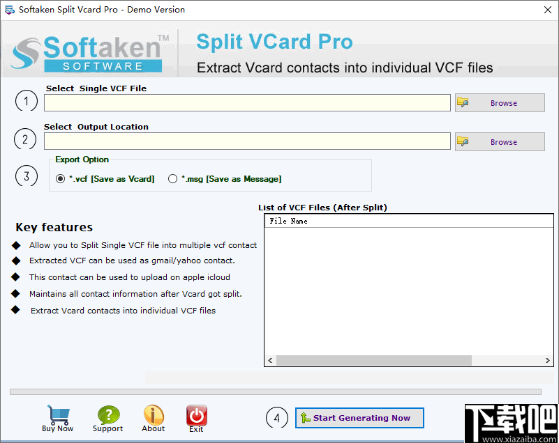 Softaken Split Vcard Pro(Vcard分割工具)