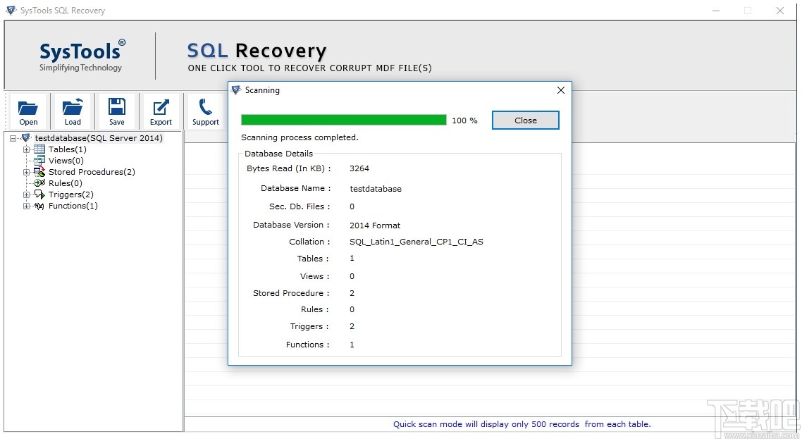 SysTools SQL Backup Recovery(数据库备份恢复工具)