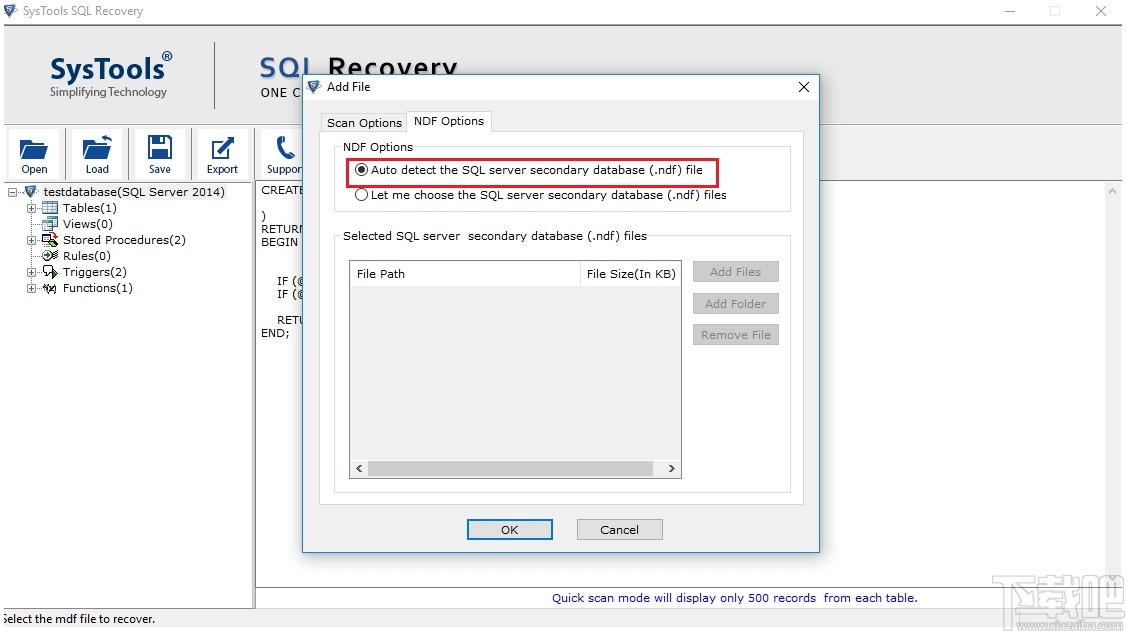 SysTools SQL Backup Recovery(数据库备份恢复工具)