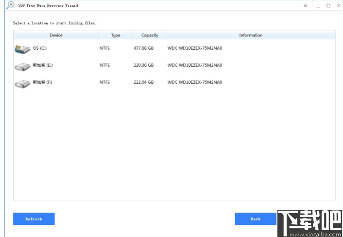 2GB Free Data Recovery Wizard(免费数据恢复软件)