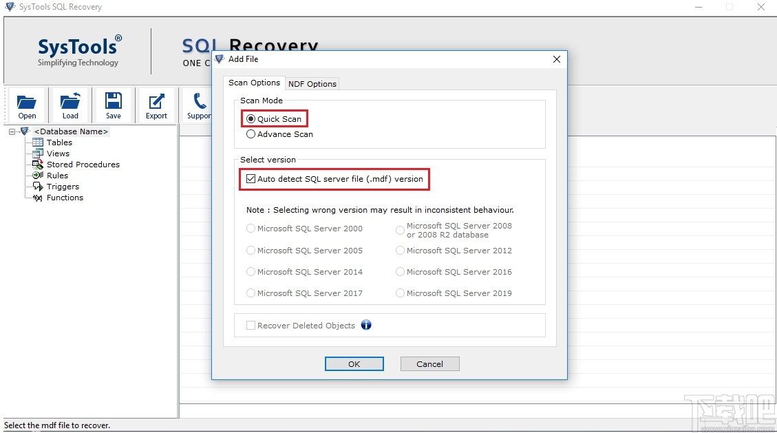 SysTools SQL Backup Recovery(数据库备份恢复工具)