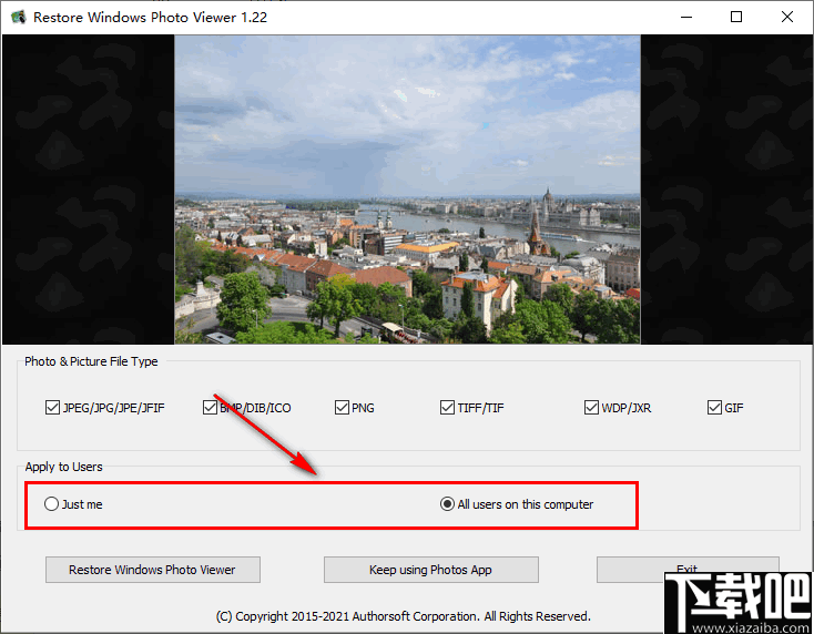 Restore Windows Photo Viewer(照片查看器还原工具)