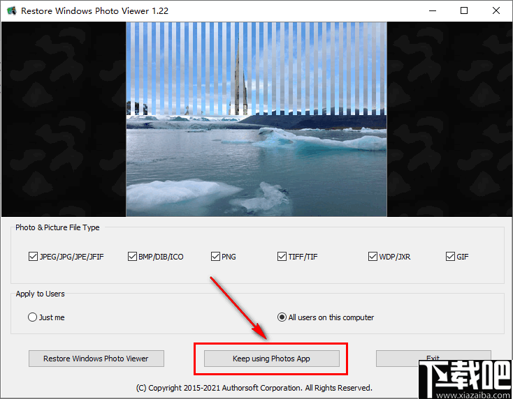 Restore Windows Photo Viewer(照片查看器还原工具)