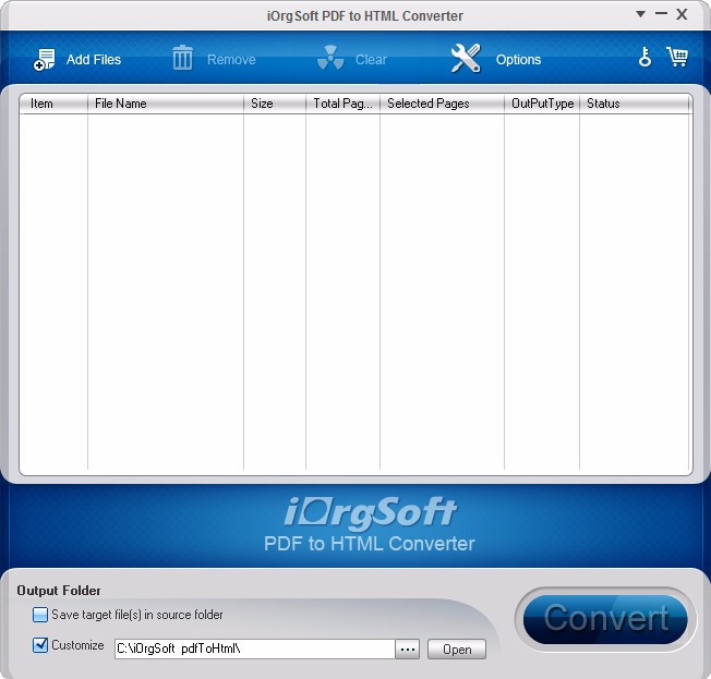 iOrgsoft PDF to HTML Converter将PDF转为HTML的方法