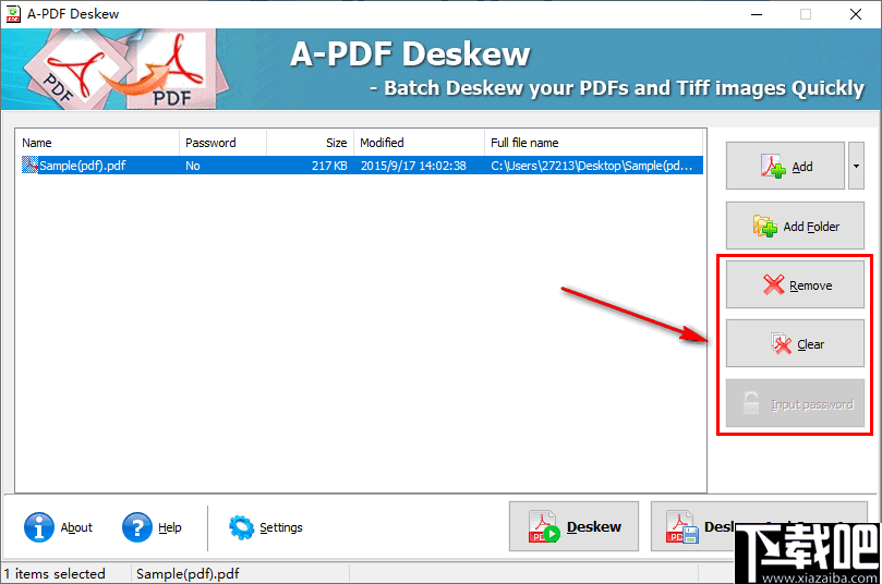A-PDF Deskew(扫描图像倾斜校正软件)