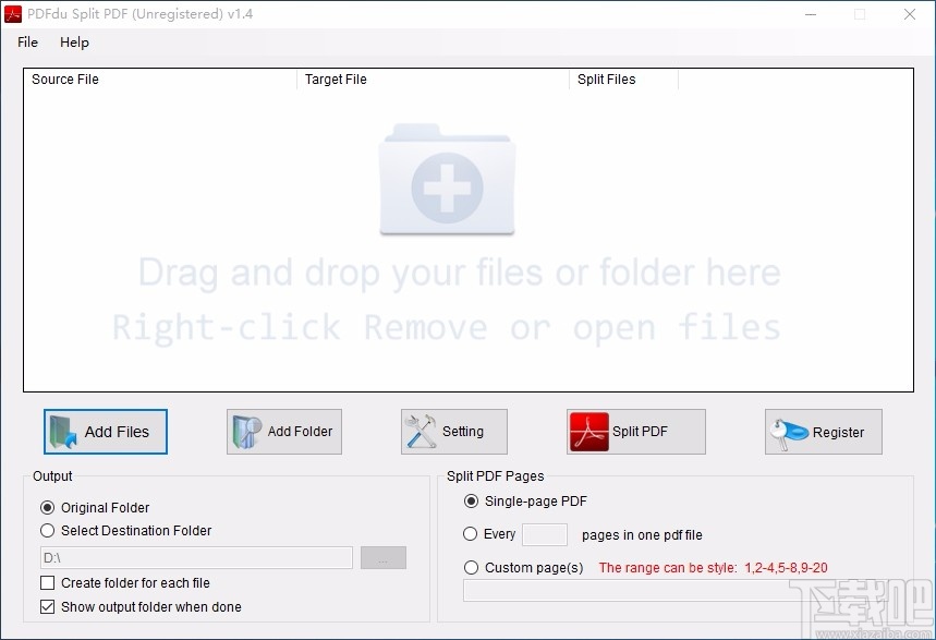 PDFdu Split PDF(PDF拆分软件)