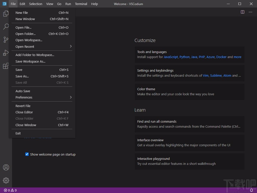 VSCodium(VScode二进制版本)