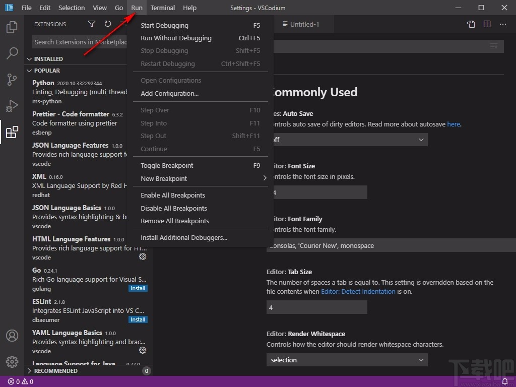 VSCodium(VScode二进制版本)