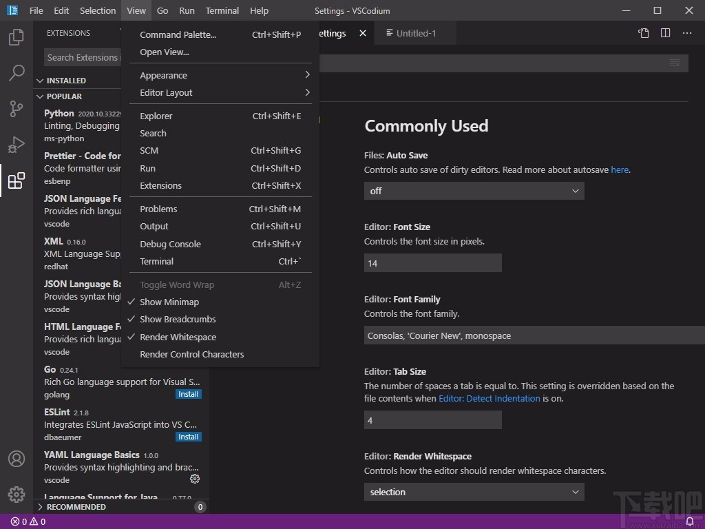VSCodium(VScode二进制版本)