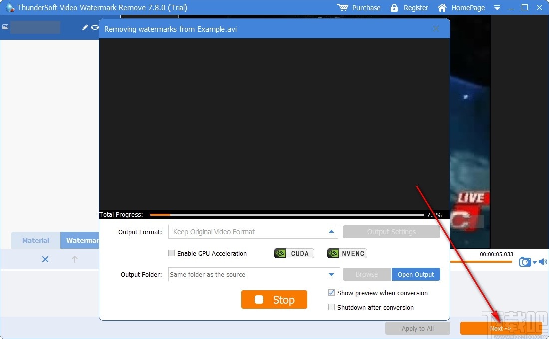ThunderSoft Video Watermark Remove(视频水印删除)