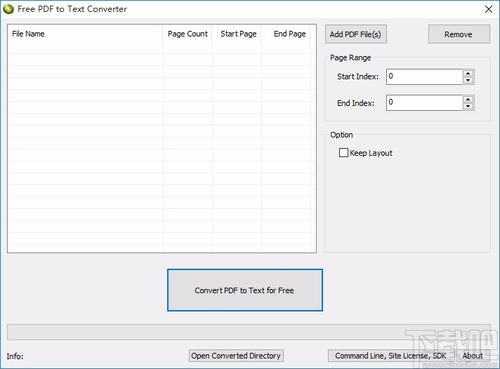 Free PDF To Text Converter(免费PDF转Text转换器)