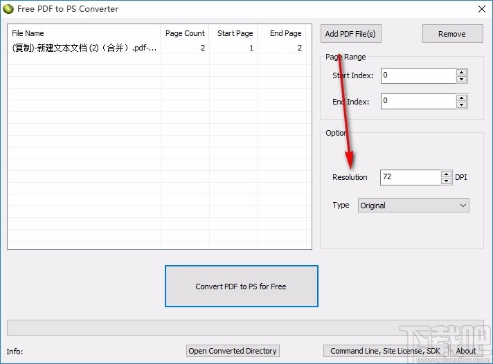 Free PDF to PS Converter(免费PDF转PS转换器)