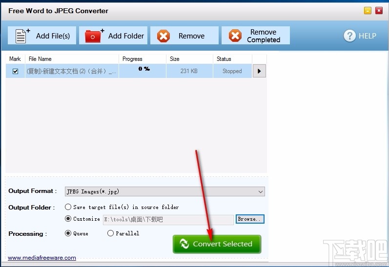 Free Word to JPEG Converter(免费Word转JPEG转换器)