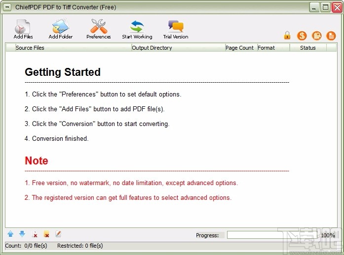 ChiefPD FPDF to Tiff Converter Free(PDF转TIFF转换器)
