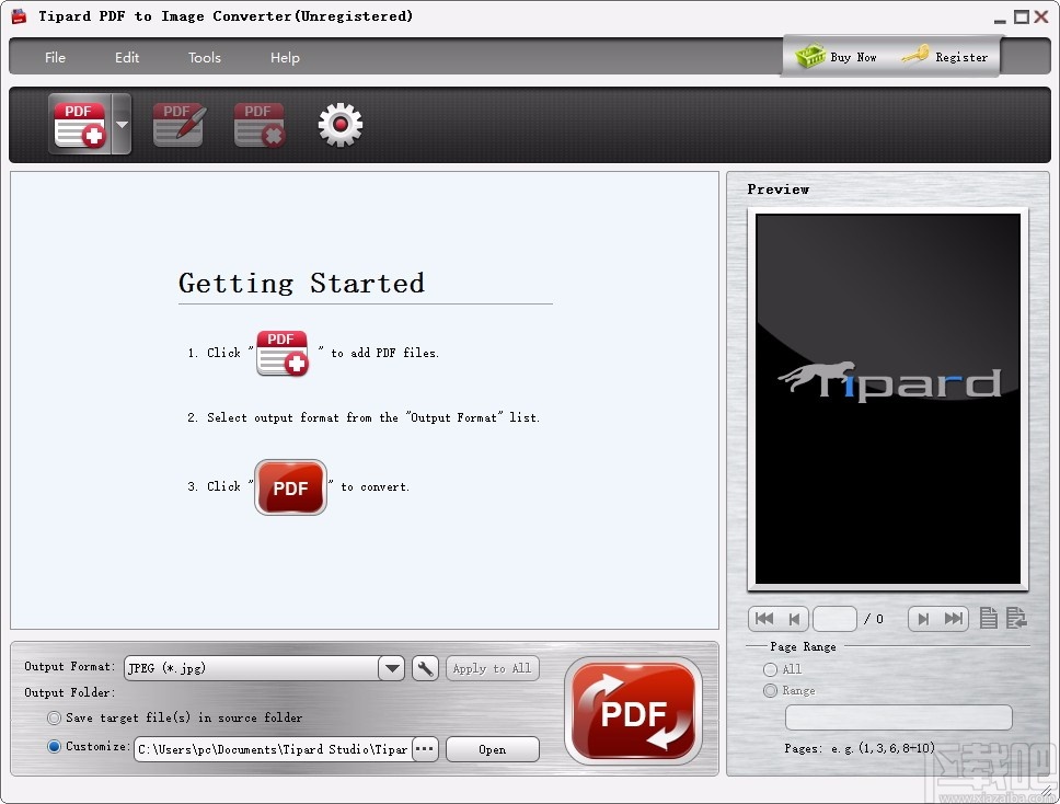 Tipard PDF to Image Converter(PDF转图片转换器)