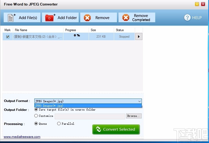 Free Word to JPEG Converter(免费Word转JPEG转换器)