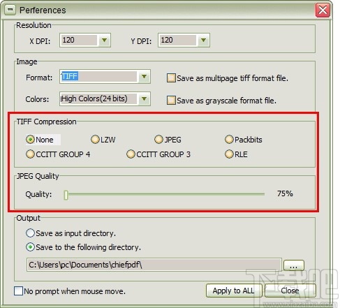 ChiefPD FPDF to Tiff Converter Free(PDF转TIFF转换器)