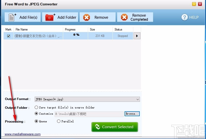 Free Word to JPEG Converter(免费Word转JPEG转换器)
