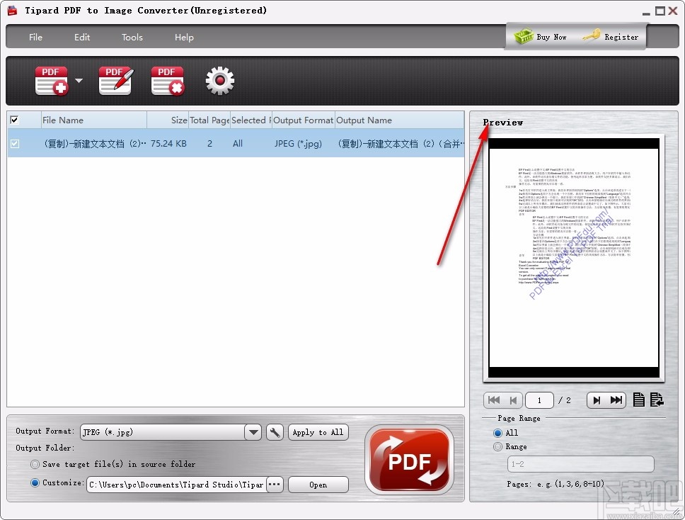 Tipard PDF to Image Converter(PDF转图片转换器)